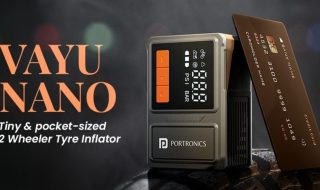 Portronics Vayu Nano Cordless Mini Tyre Inflator Launched in India