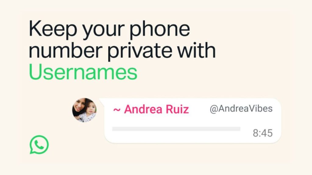 WhatsApp usernames