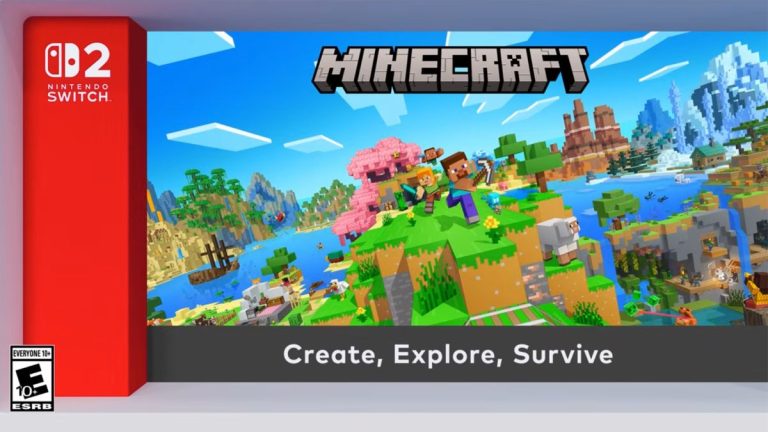 Minecraft Coming to Nintendo Switch 2 With Vibrant Visuals Graphics Upgrade