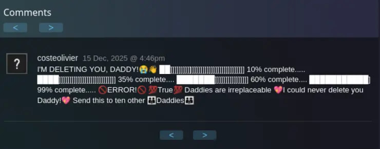 Steam Profiles COmments