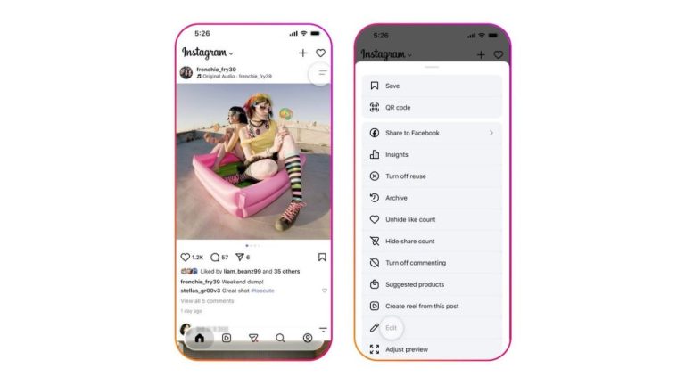 Instagram Now Lets You Change Music on Published Posts Without Losing Likes or Reach
