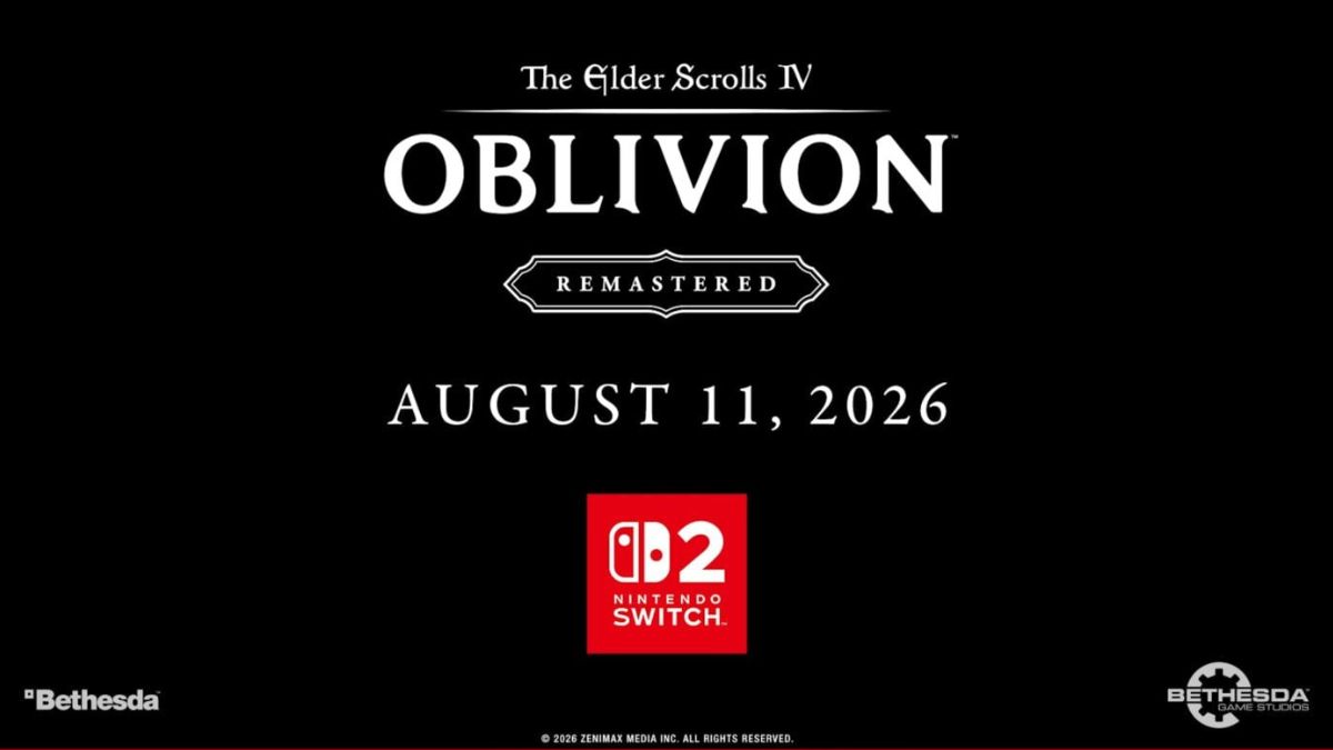 The Elder Scrolls IV: Oblivion Remastered is coming to Nintendo Switch 2 on August 11