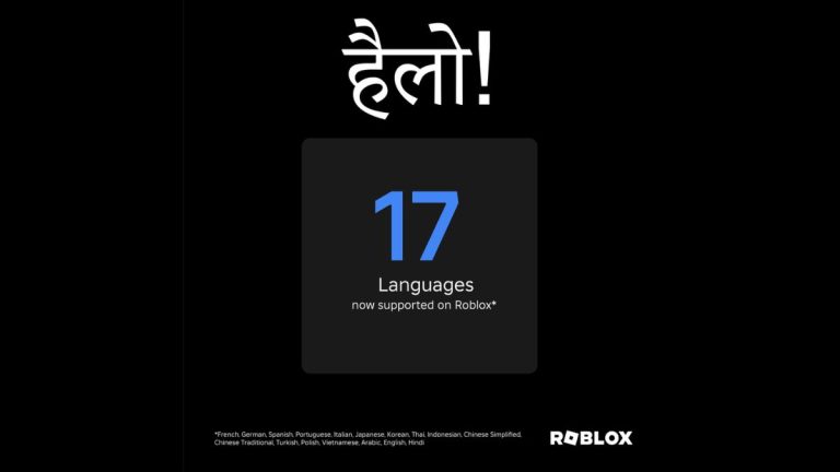 Roblox Launches Hindi Support for Indian Users
