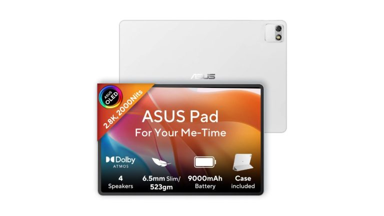 ASUS Pad T3201 With 12.2-inch 2.8K OLED Display, Dimensity 8300 SoC Launched in India