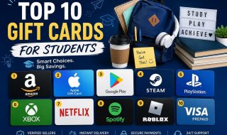 Top 10 Gift Cards for Students