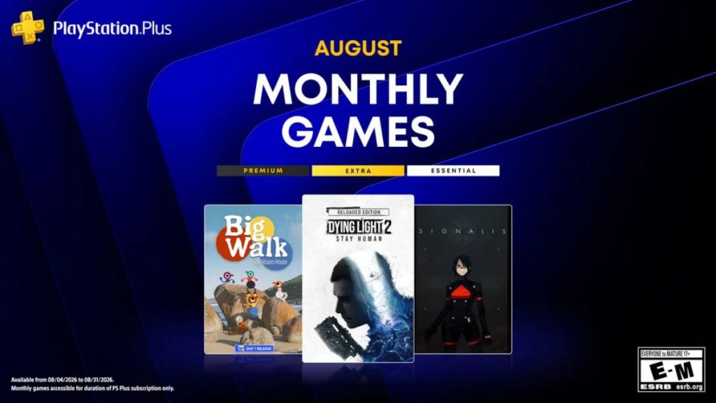 PlayStation Plus Monthly Games for August