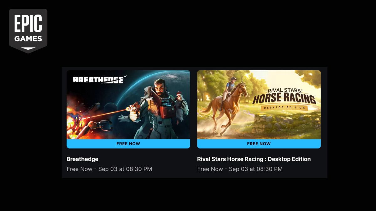 Epic Games Store gives away Breathedge and Rival Stars Horse Racing for free