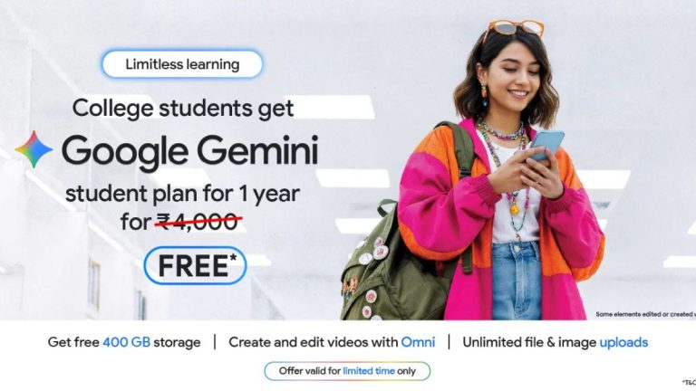 Google Offers Free One-Year AI Plus Plan to Students in India, Adds New Gemini Study Tools
