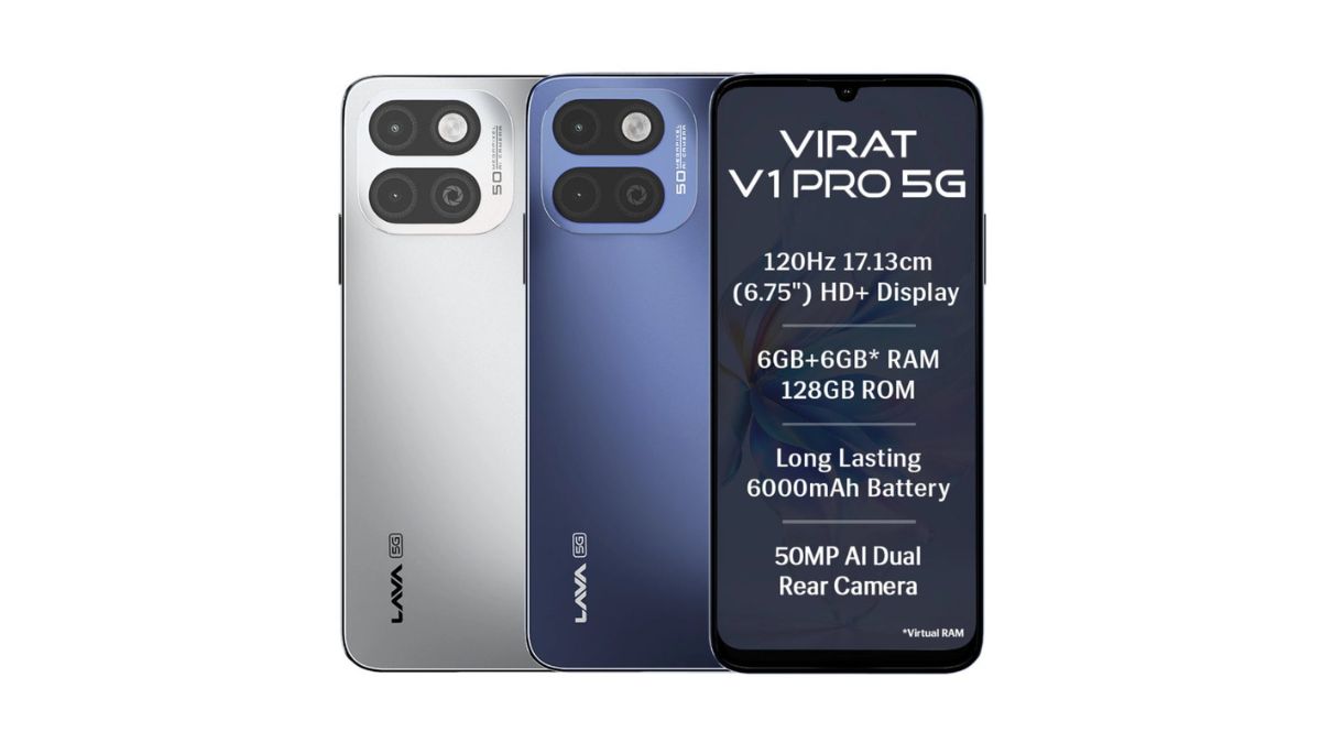 Lava Virat V1 Pro 5G With 6,000mAh Battery Launched in India at ₹13,999