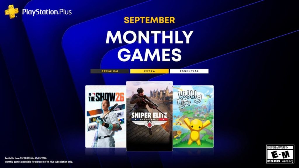 PlayStation Plus September 2026 games