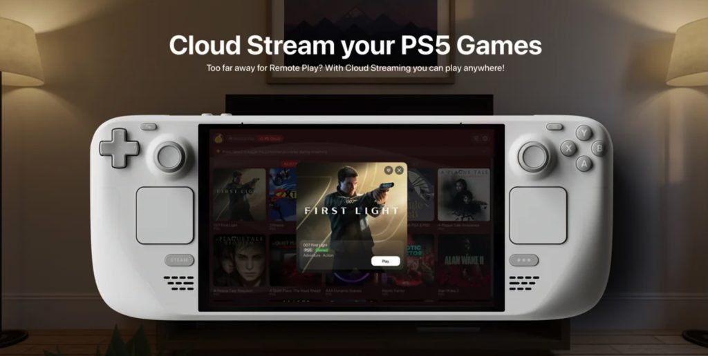 Asobi Brings PS Remote Play and Cloud Streaming to Steam Deck
