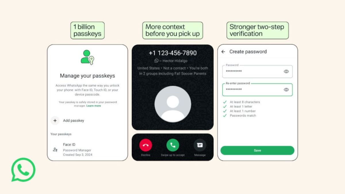 WhatsApp Makes Passkeys More Flexible as It Adds Stronger Account Security and Safer Calls