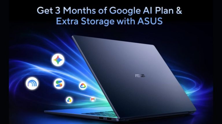 ASUS laptops now come with 3 months of Google AI access in India