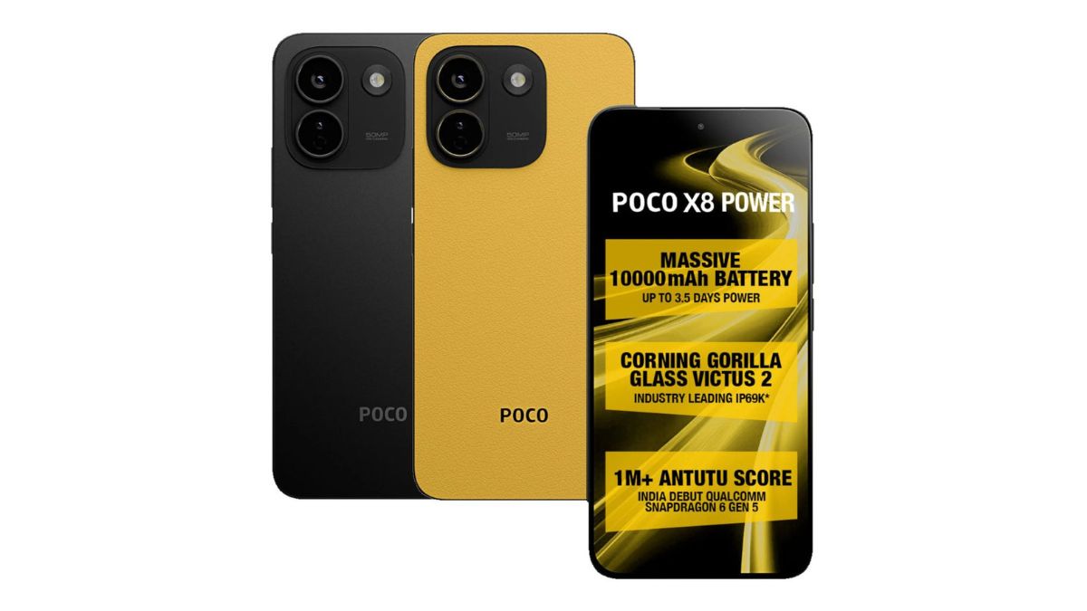 POCO X8 Power 5G with 6.83-inch 1.5K 120Hz AMOLED display, 10,000mAh battery launched in India