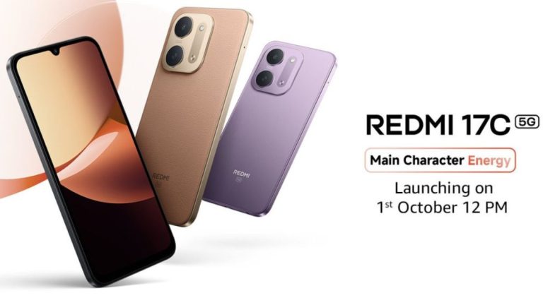 Redmi 17C 5G with 6.9-inch 120Hz display and 6000mAh battery launching in India on October 1