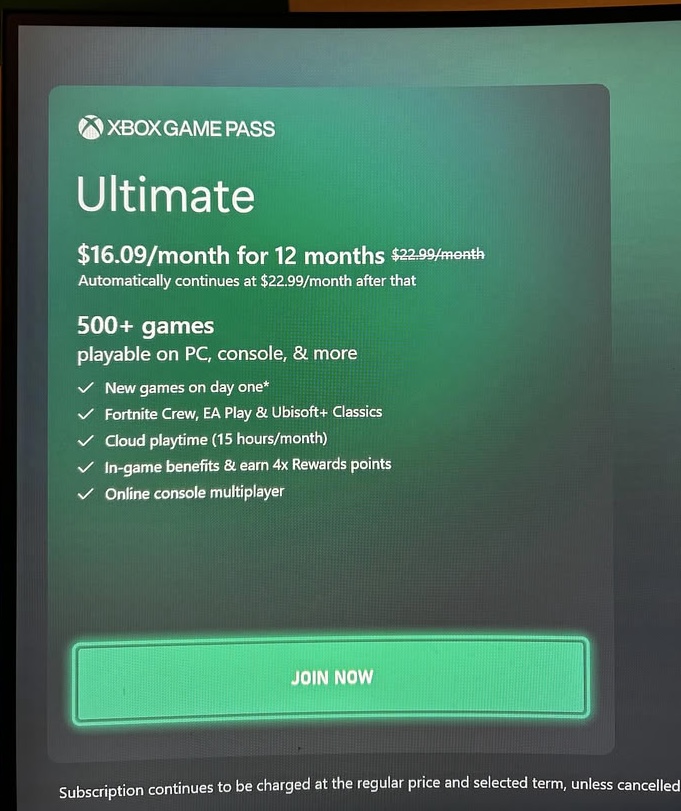 Xbox Game Pass may be testing personalized pricing,