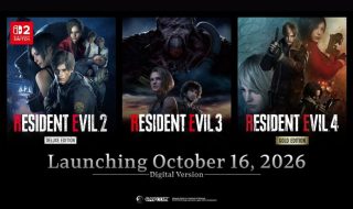 Resident Evil 2, 3 and 4 Remakes Coming to Switch 2 on October 16