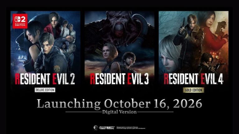 Resident Evil 2, 3 and 4 Remakes Coming to Switch 2 on October 16