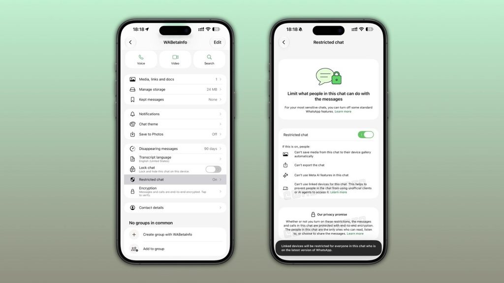 WhatsApp Is Testing Restricted Chat